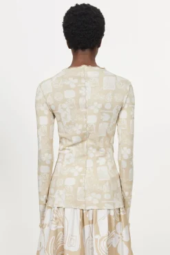 Columbina Sketchbook Jersey Top Rodebjer
