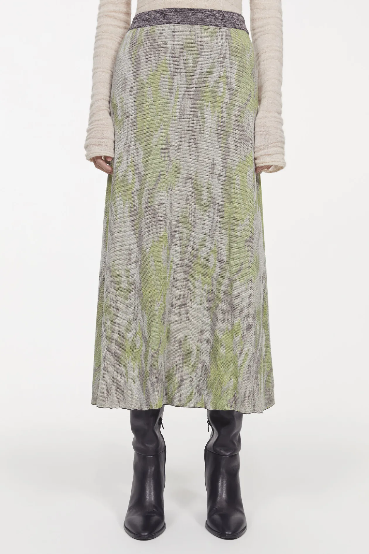 Flora Jaquard Knitted Skirt Rodebjer