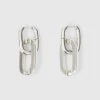 Sphere Plain Metallic Silver Earring Rodebjer